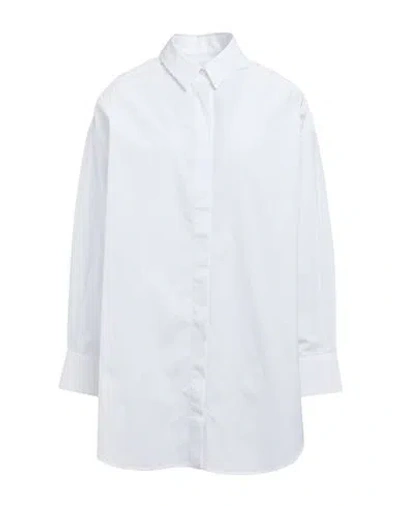 Gaiavittoria Woman Shirt White Size S Cotton