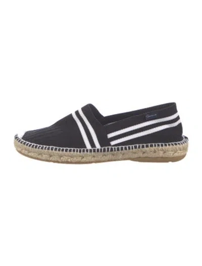 Pre-owned Gaimo Striped Espadrilles In Blue