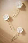 Gaios Auralis Hair Pins, Set Of 3 In White