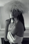 Gaios Seraphina Feather Hat In White