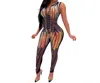 Gaje Sequin Gradient Corset Jumpsuit In Multicolor In Multi