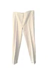 Gaje Women's High Rise Straight Leg Pants In Beige In White