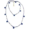Gajú Women's Blue Kamari Necklace - Raw Sapphire In Blue