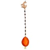 Gajú Women's Orange / Black Imerovigli Earings - Raw Carnelian & Onyx In Multi