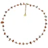 Gajú Women's Orange Perissa Necklace - Raw Carnelian In Orange