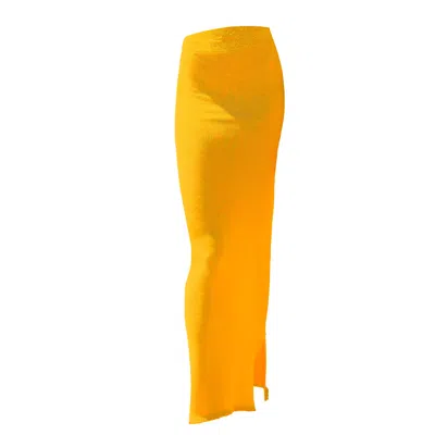 Gajú Women's Yellow Dune Skirt - Saffron In Multi