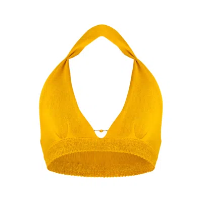 Gajú Women's Yellow Mirage Top - Saffron