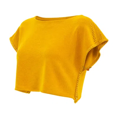 Gajú Women's Yellow Nomad Top - Saffron In Brown