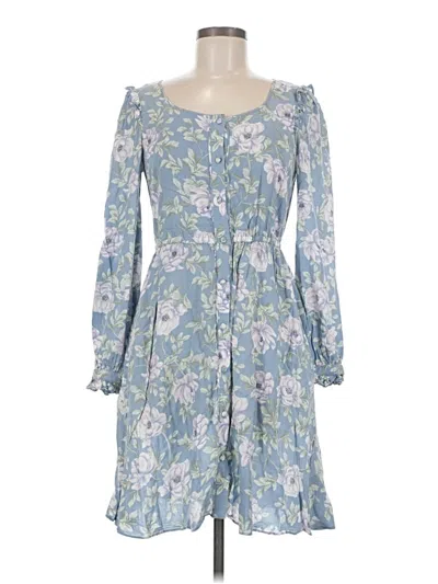 Pre-owned Gal Meets Glam Casual Dress In Blue