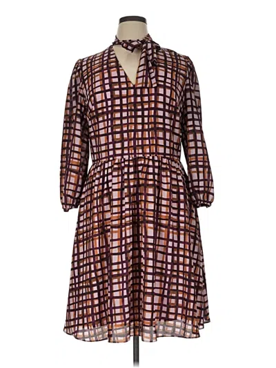 Pre-owned Gal Meets Glam Casual Dress In Brown