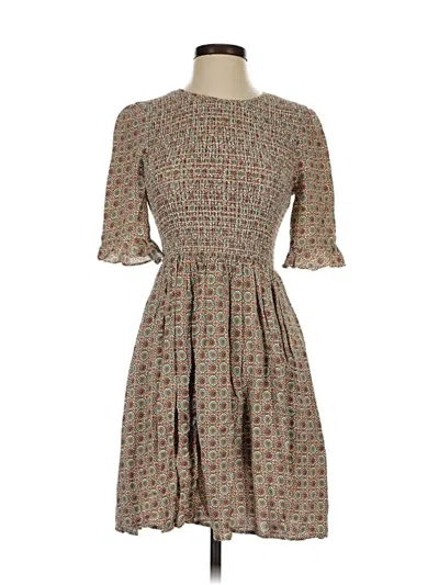 Pre-owned Gal Meets Glam Casual Dress In Brown