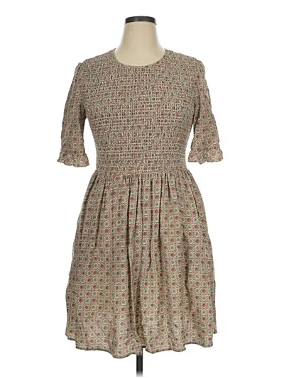 Pre-owned Gal Meets Glam Casual Dress In Brown