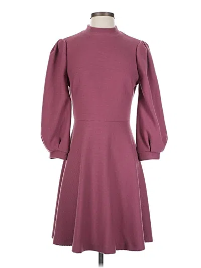 Pre-owned Gal Meets Glam Casual Dress In Burgundy