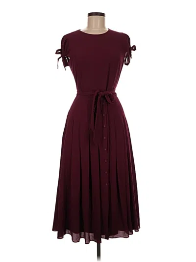 Pre-owned Gal Meets Glam Casual Dress In Burgundy