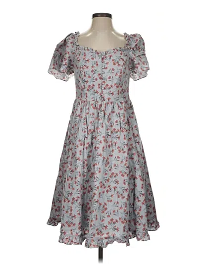 Pre-owned Gal Meets Glam Casual Dress In Gray