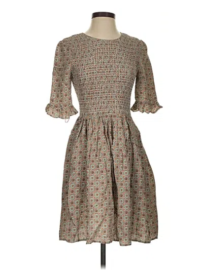 Pre-owned Gal Meets Glam Casual Dress In Gray