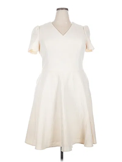 Pre-owned Gal Meets Glam Casual Dress In Ivory