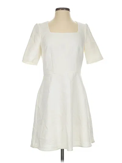 Pre-owned Gal Meets Glam Casual Dress In Ivory