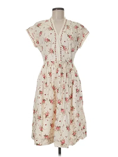 Pre-owned Gal Meets Glam Casual Dress In Ivory