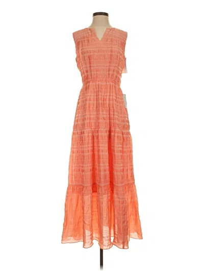 Pre-owned Gal Meets Glam Casual Dress In Orange