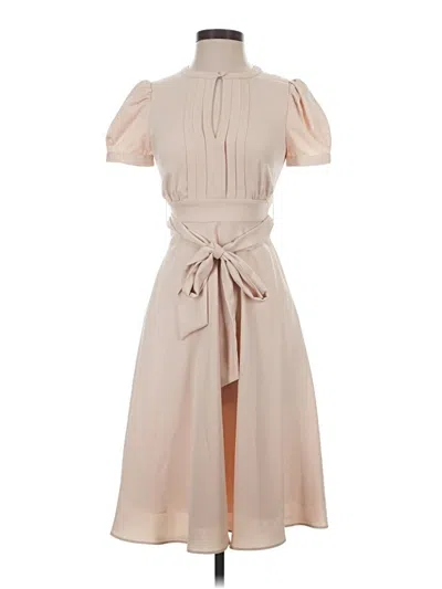 Pre-owned Gal Meets Glam Casual Dress In Tan