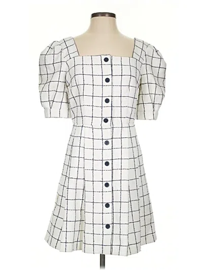 Pre-owned Gal Meets Glam Casual Dress In White