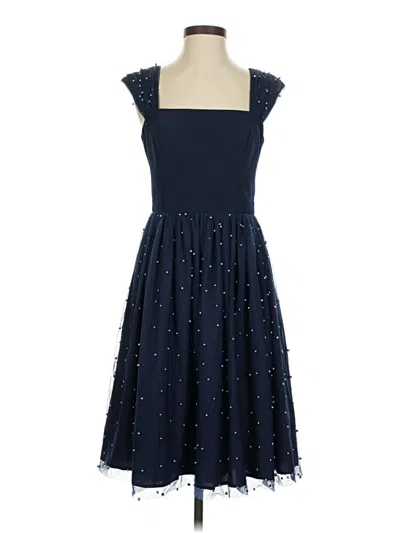 Pre-owned Gal Meets Glam Cocktail Dress In Blue