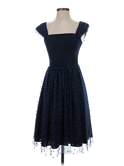 Pre-owned Gal Meets Glam Cocktail Dress In Blue