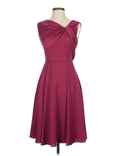 Pre-owned Gal Meets Glam Cocktail Dress In Burgundy