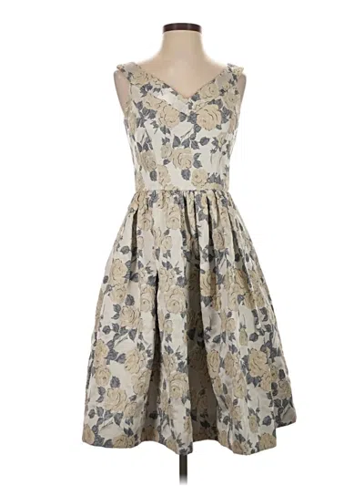 Pre-owned Gal Meets Glam Cocktail Dress In Gray