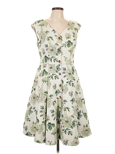 Pre-owned Gal Meets Glam Cocktail Dress In Ivory