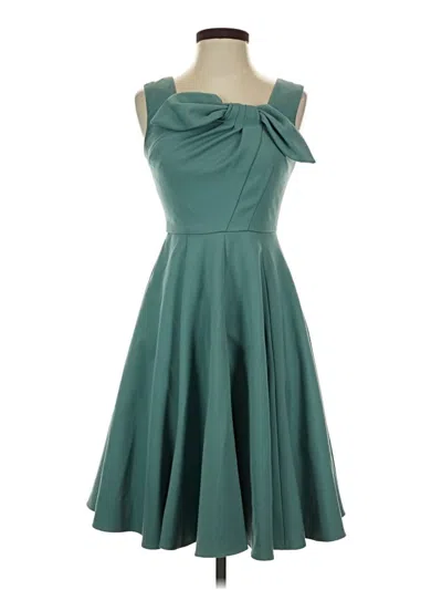 Pre-owned Gal Meets Glam Cocktail Dress In Teal