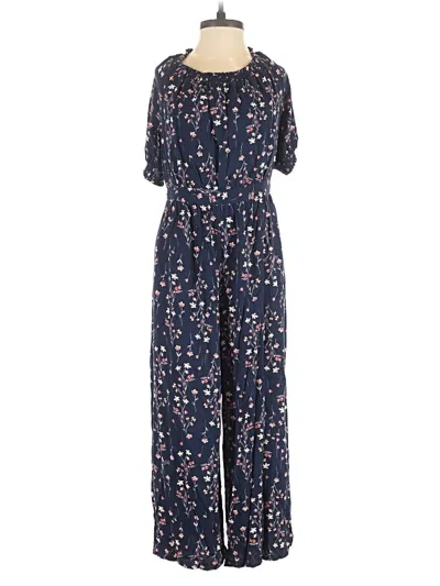 Pre-owned Gal Meets Glam Jumpsuit In Blue