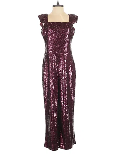 Pre-owned Gal Meets Glam Jumpsuit In Burgundy