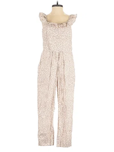 Pre-owned Gal Meets Glam Jumpsuit In Ivory