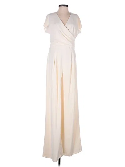 Pre-owned Gal Meets Glam Jumpsuit In Ivory