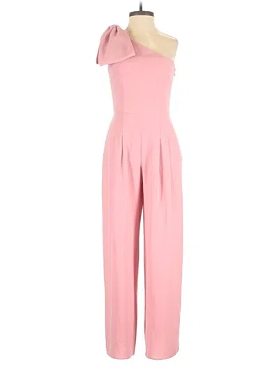 Pre-owned Gal Meets Glam Jumpsuit In Pink