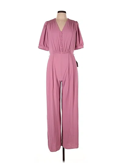 Pre-owned Gal Meets Glam Jumpsuit In Pink