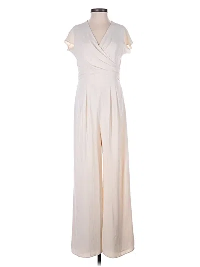 Pre-owned Gal Meets Glam Jumpsuit In White