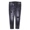 Gala Men's Warner Denim Jean In Black Washed In Blue