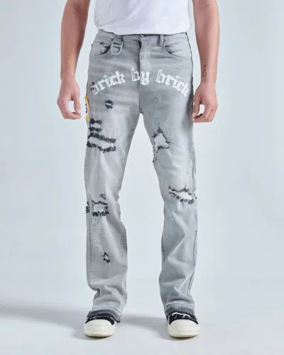 Gala Original Brick By Brick Stack Denim In Black Haze In Multi