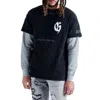 Gala Original Ego Must Die Thermal Ls Tee In Black In Black