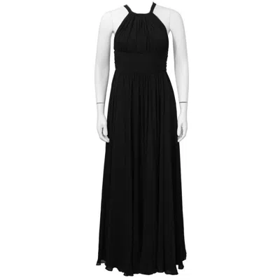 Pre-owned Galanos 1960's  Black Silk Chiffon Gown