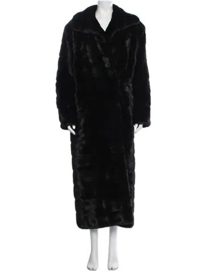 Pre-owned Galanos Fur Fur Coat In Black