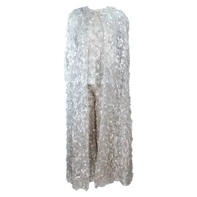 Pre-owned Galanos James  Circa 1960s Silver Metallic Jacket, Pant, And Vest Ensemble