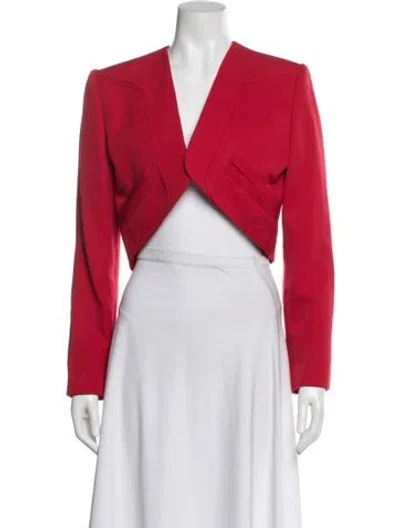 Pre-owned Galanos Vintage 1970's Bolero In Red