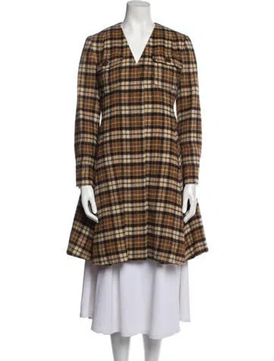 Pre-owned Galanos Vintage 1980's Coat In Brown