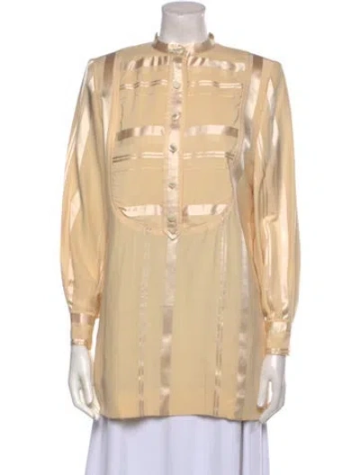 Pre-owned Galanos Vintage 1980's Tunic In Neutral