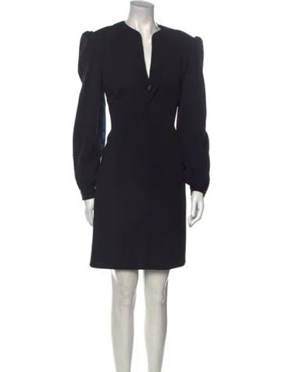 Pre-owned Galanos Vintage Knee-length Dress In Black