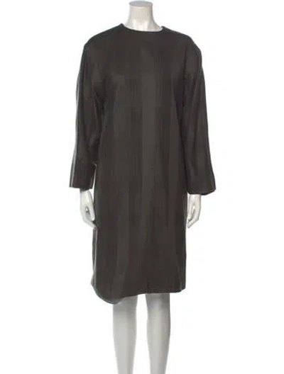 Pre-owned Galanos Vintage Knee-length Dress In Green
